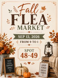 Flea market in North riverside September 13 .9pm -2pm
