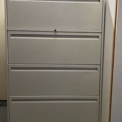 Metal Cabinet Lateral Filling ,Storage Metal 4 Drawer (HAWORTH Brand)