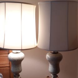 Pair Of Tall Decorator Lamp
