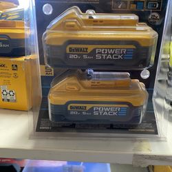 2 5.0 Power Stack Lithium Ion Batteries Set Dewalt 