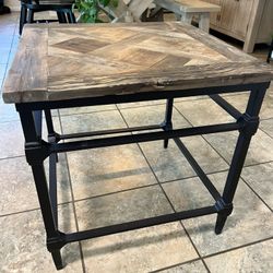 Pottery Barn Reclaimed Wood End Table (23.5”) 