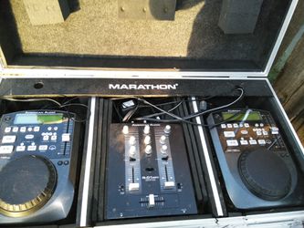 Old school DJ equipment