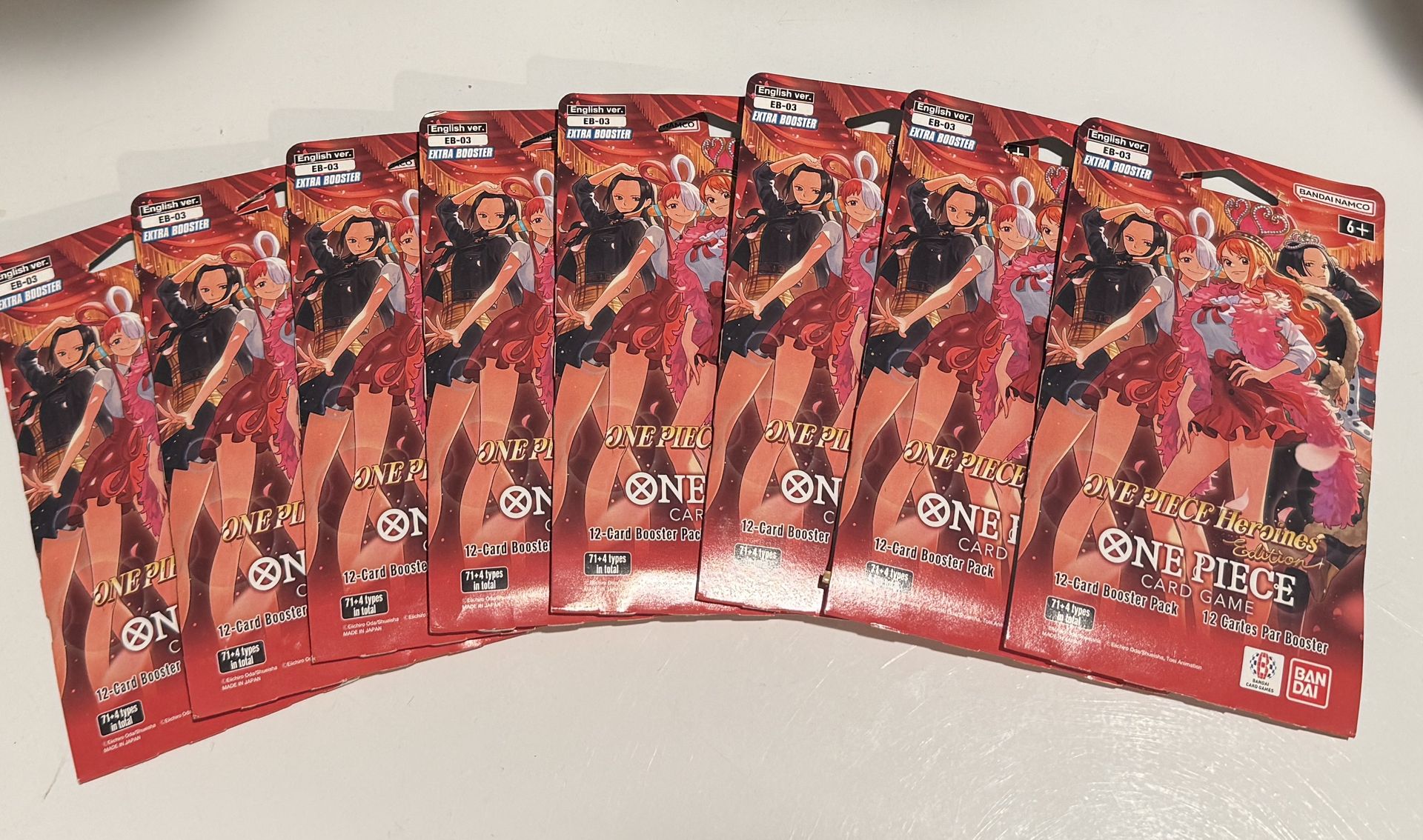 (8) ONE PIECE Heroines Ed. ENG. EB-03 Booster packs $$100$$