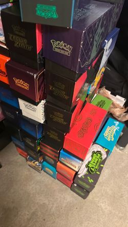 Empty Pokemon ETBs and tins
