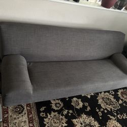 Grey futon