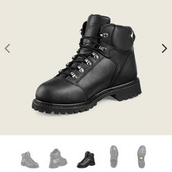 SIZE 8.5 RED WING WATERPROOF LEATHER SAFETY TOE BOOTS BRAND NEW 
