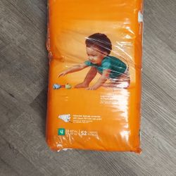 Baby Pampers Size 4-   52 pampers