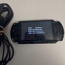 Psp -1000 128gb with charger &  memory stick adapter 
