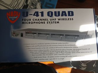 Nady U-41 Quad 4 Channel UHF Wireless Mics