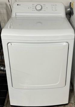 LG White Front Load Clothes Dryer
