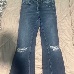 flared ripped jeans SIZE 26
