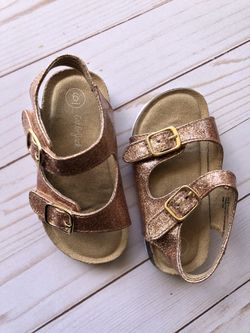 Cat & Jack Toddler Rose Gold Sandals size 6