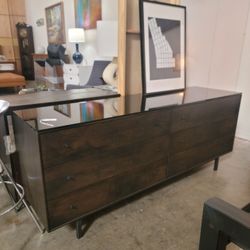 Room & Board Hudson Six-Drawer Dresser in Charcoal Maple