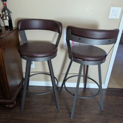 2 Swivel Bar Stools, Bar Height