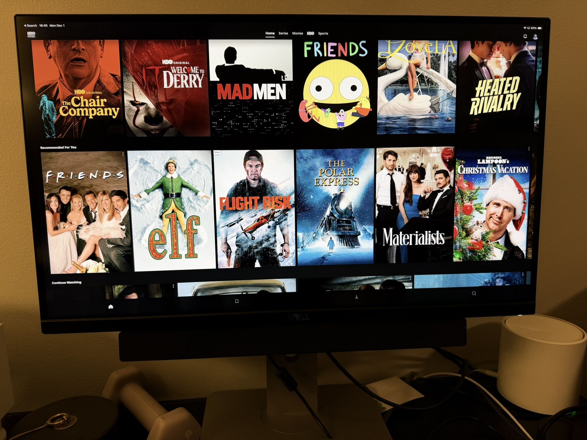 Dell U2515H 25” QHD Monitor + Sound Bar — Excellent  Condition