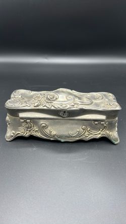 The Studio Silversmith Ornate Rose Victorian Jewelry Box