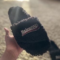 Black Balenciaga Slippers | Size 8–8.5