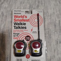 World's Smallest Walkie Talkies