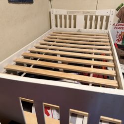White Twin bed frame