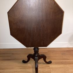 Vintage Tilt Top Accent Table