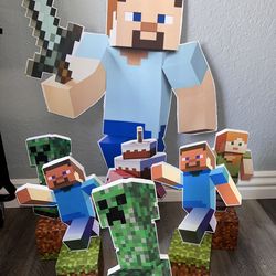 Minecraft party decoration