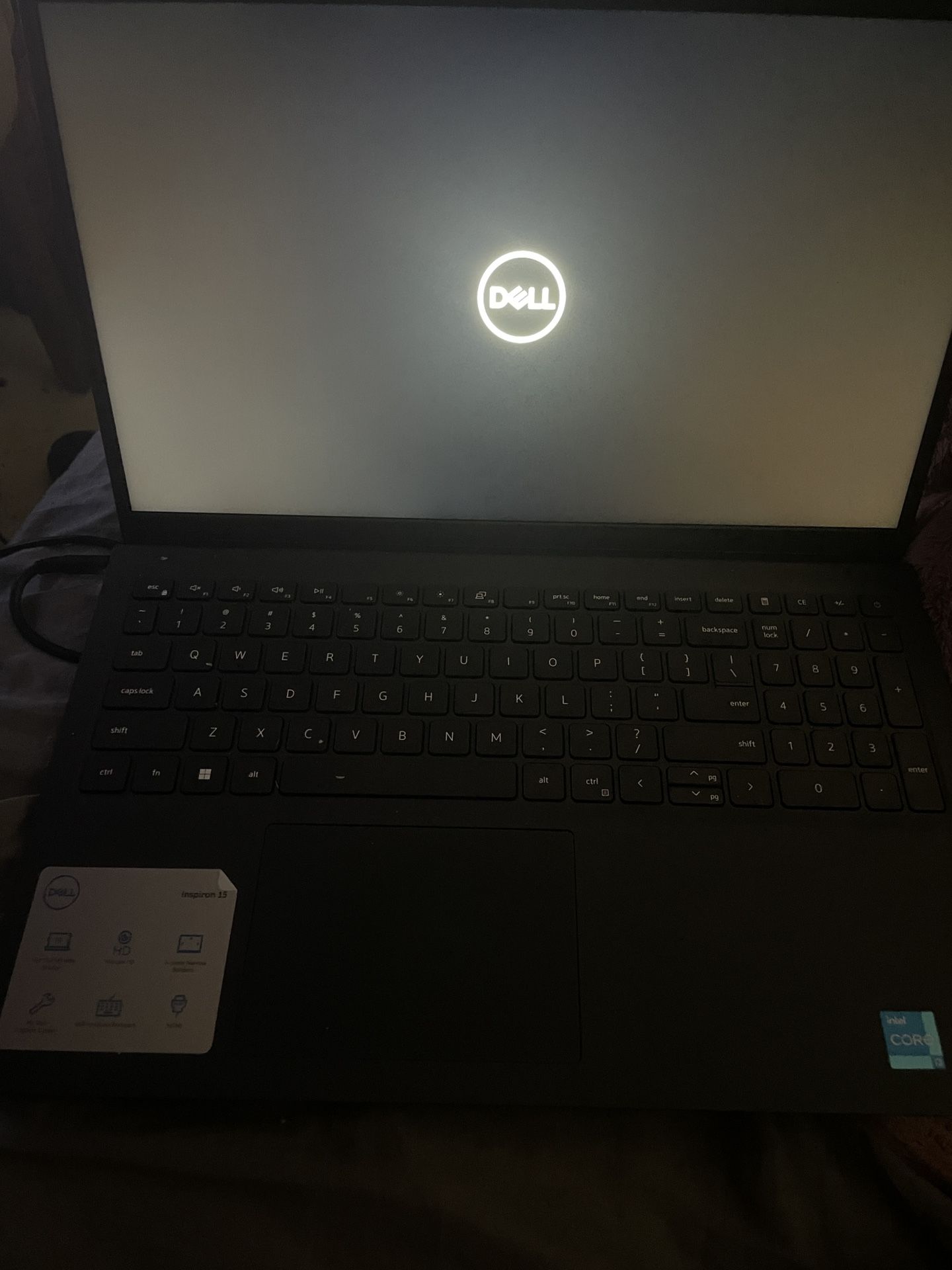 Dell laptop (comes with charger)