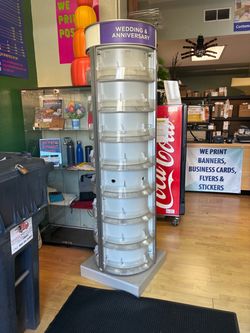 Rotating Greeting Card Display Rack Tower