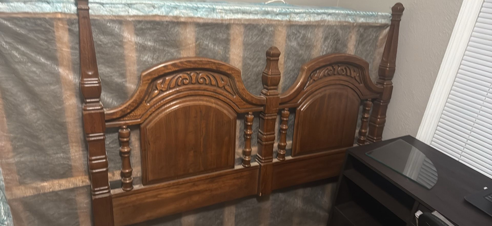 Full Size Bed Frame (mattress And Box Spring Included)