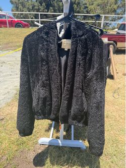 Thread and Supply Fur Hooded Jacket