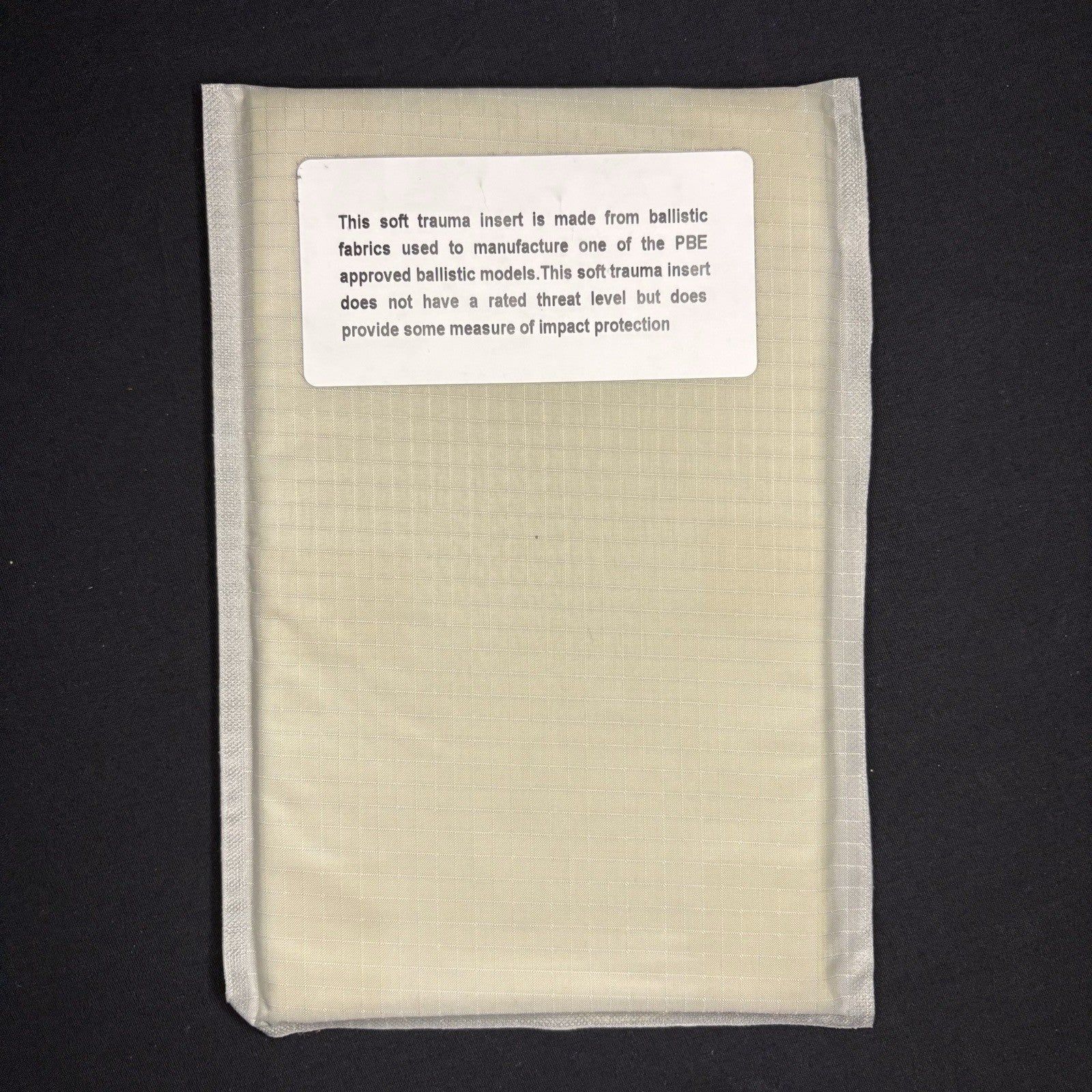 PB Trauma Plate Insert 5"x8" Soft Impact Panel Body Armor For Bullet Proof Vest