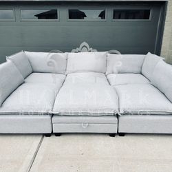 New Kova Pit Cloud Couch Sectional - 🚚FREE DELIVERY)