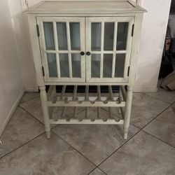 Vintage dresser and wine rack 36” x 25 1/4” x 16”