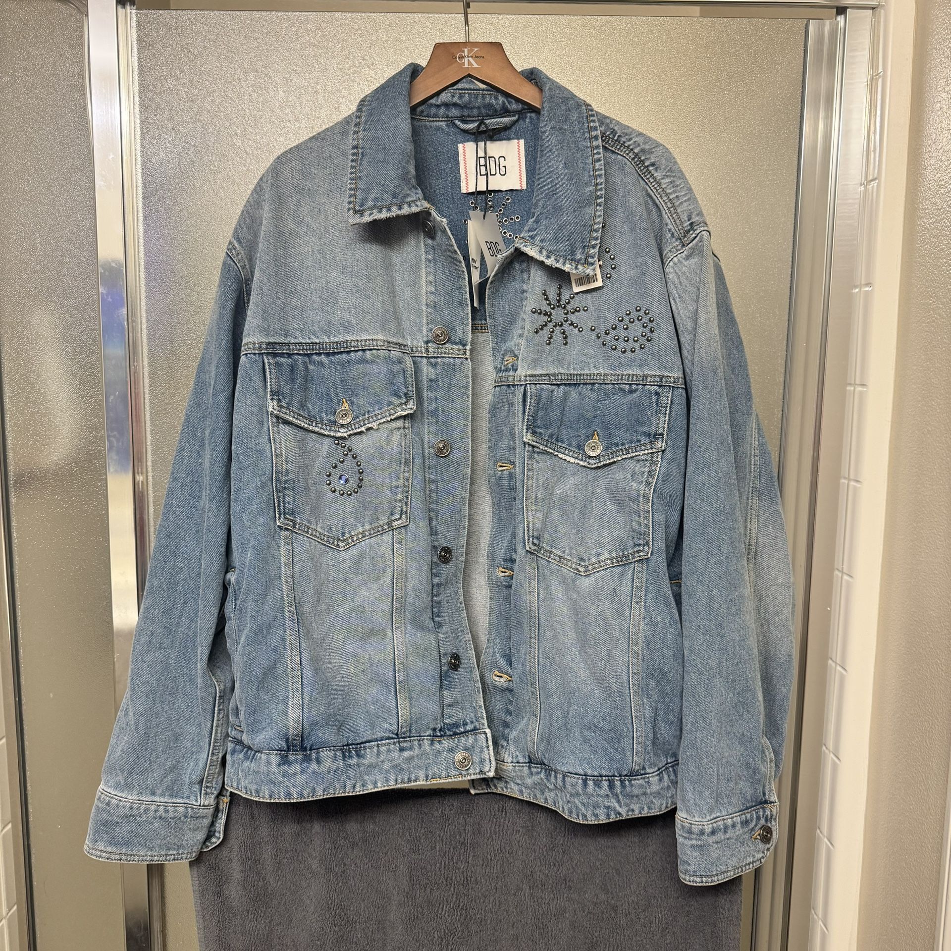 Brand New Men’s Denim Jacket Size Xl Oversized