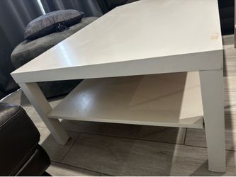 White center table