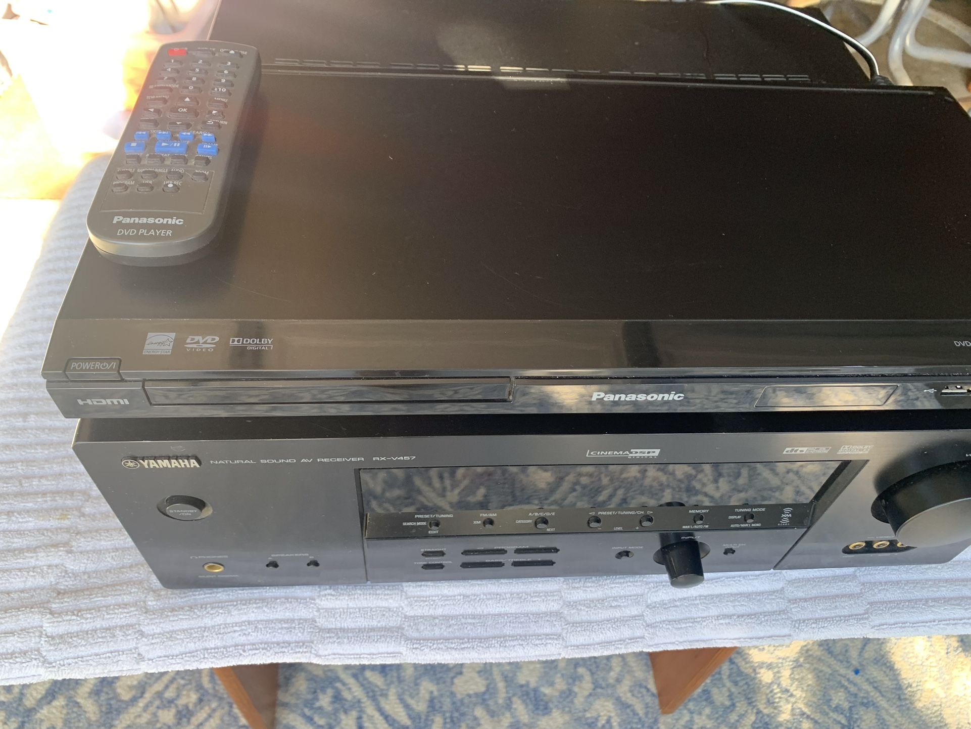***Yamaha Receiver/Panasonic DVD/CD Combo***