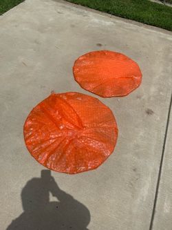 Clear round glass table top