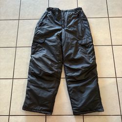 Women Size M Arctic Quest Black Insulated Cargo Snow Pants