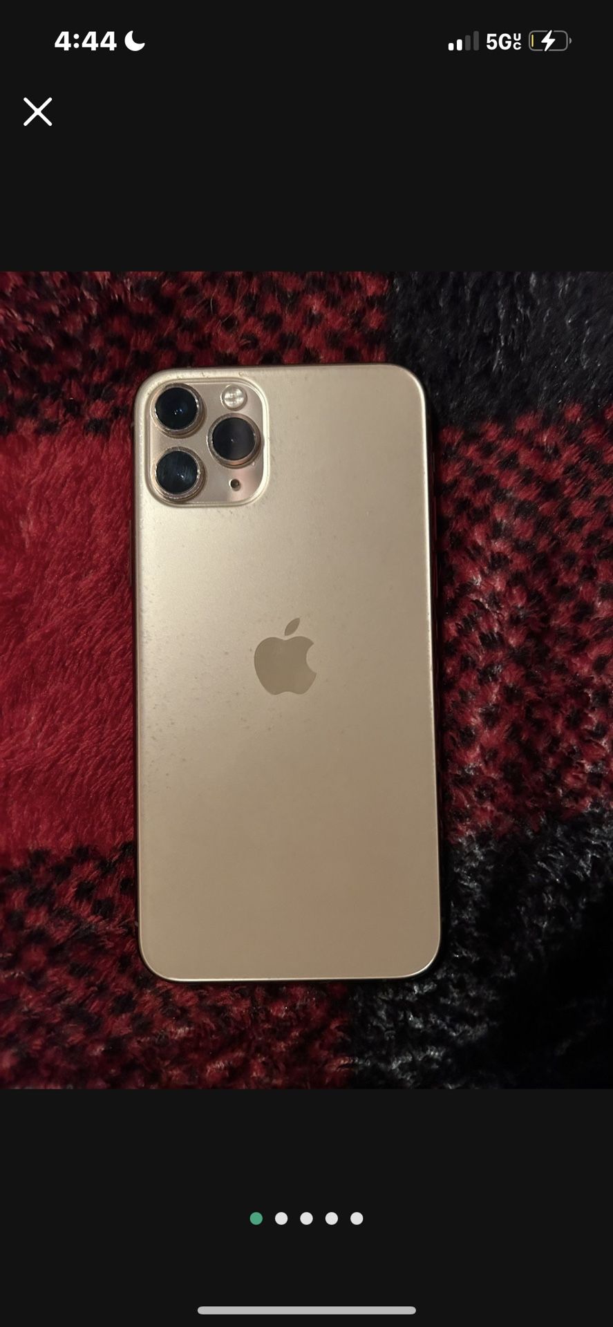 Iphone 11 pro gold 64 gb unlocked for any carrier comes with case. Great condition no cracks works perfectly besides the camera stabilizer that needs