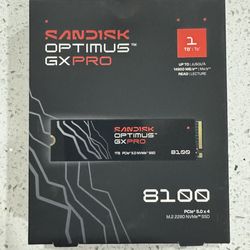 SANDISK 1TB Optimus GX PRO 8100 PCIe 5.0 NVMe SSD - M.2