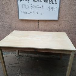 Dinning  Set Table  And 4 Chairs