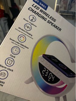 LED wireless charging speaker (new)