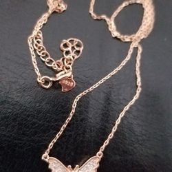 BUTTERFLY Necklace  Silver 925