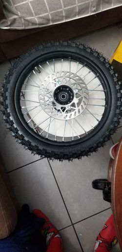 Dirt bike tire And rim