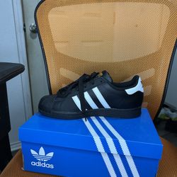 Adidas Supper Star Black/gold/white 