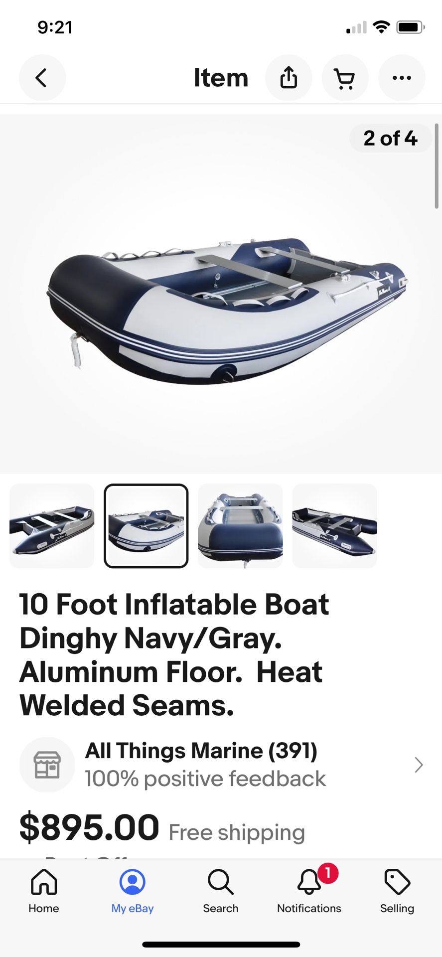Inflatable Boat. Boat $600 OBO