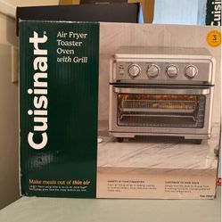 Cuisinart Air fryer Toaster Oven with Grill  Stainless Steel TOA-70 1800w 