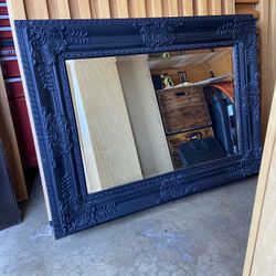 Satin Black Mirrors With Detail