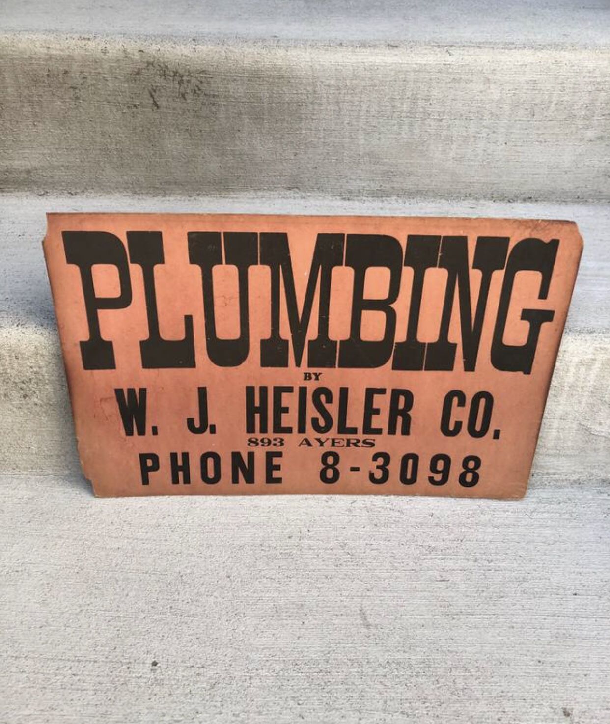 Early 1900s Trade Sign