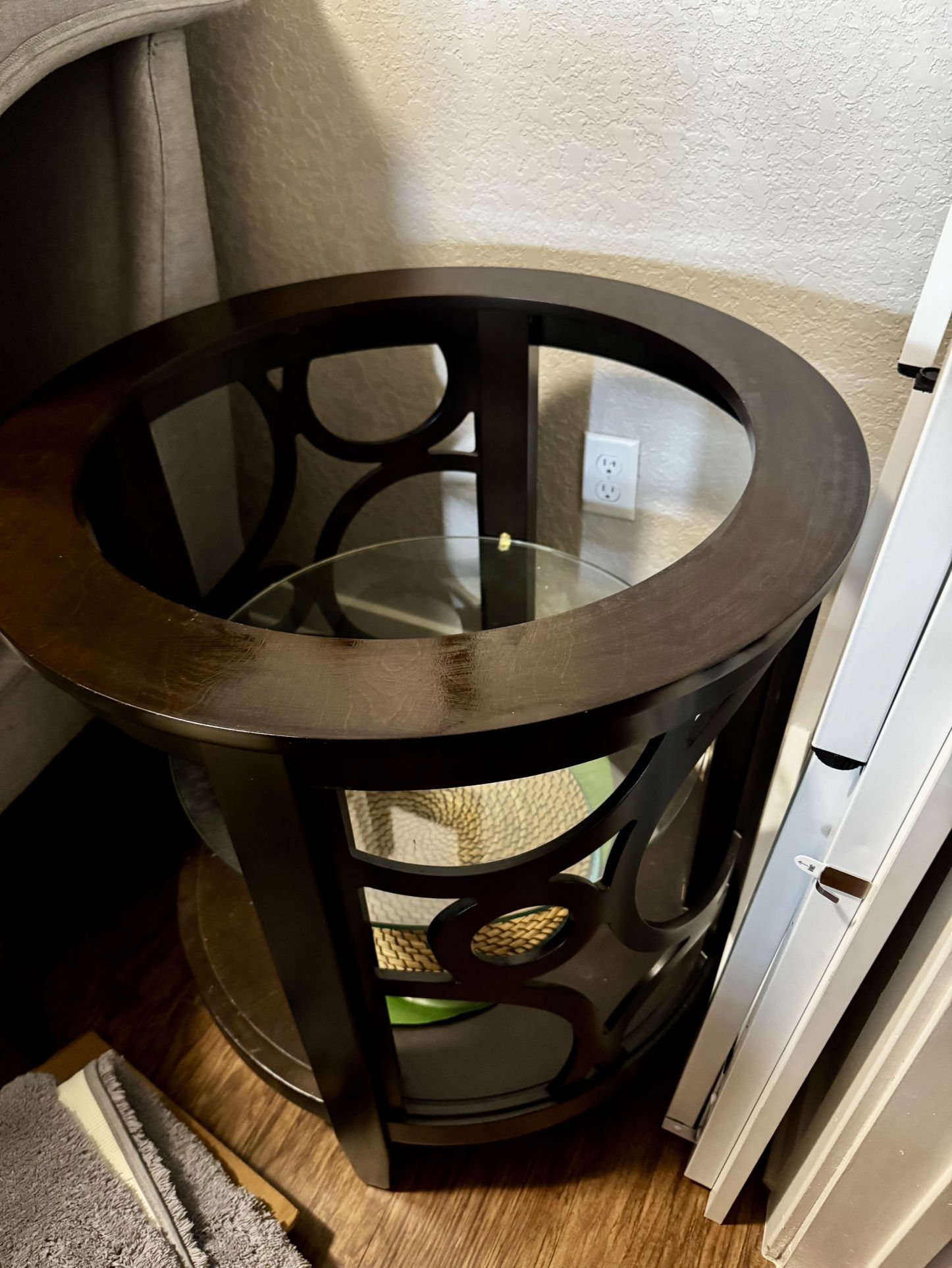 Round Wood Table Base