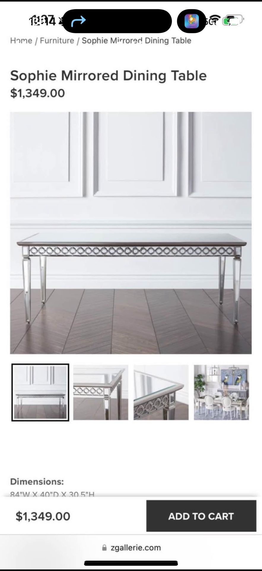 Mirror Table